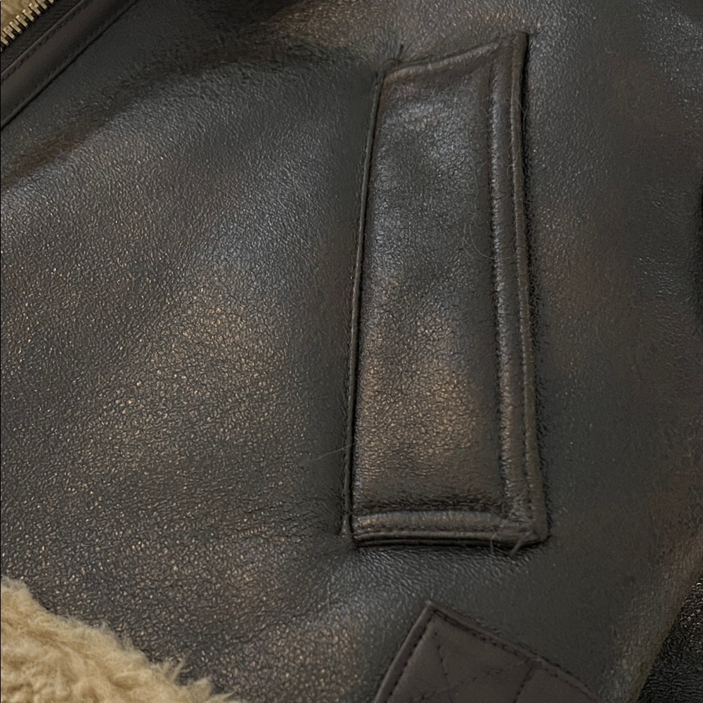 Zara Faux Shearling Jacket - Picture 3 of 9
